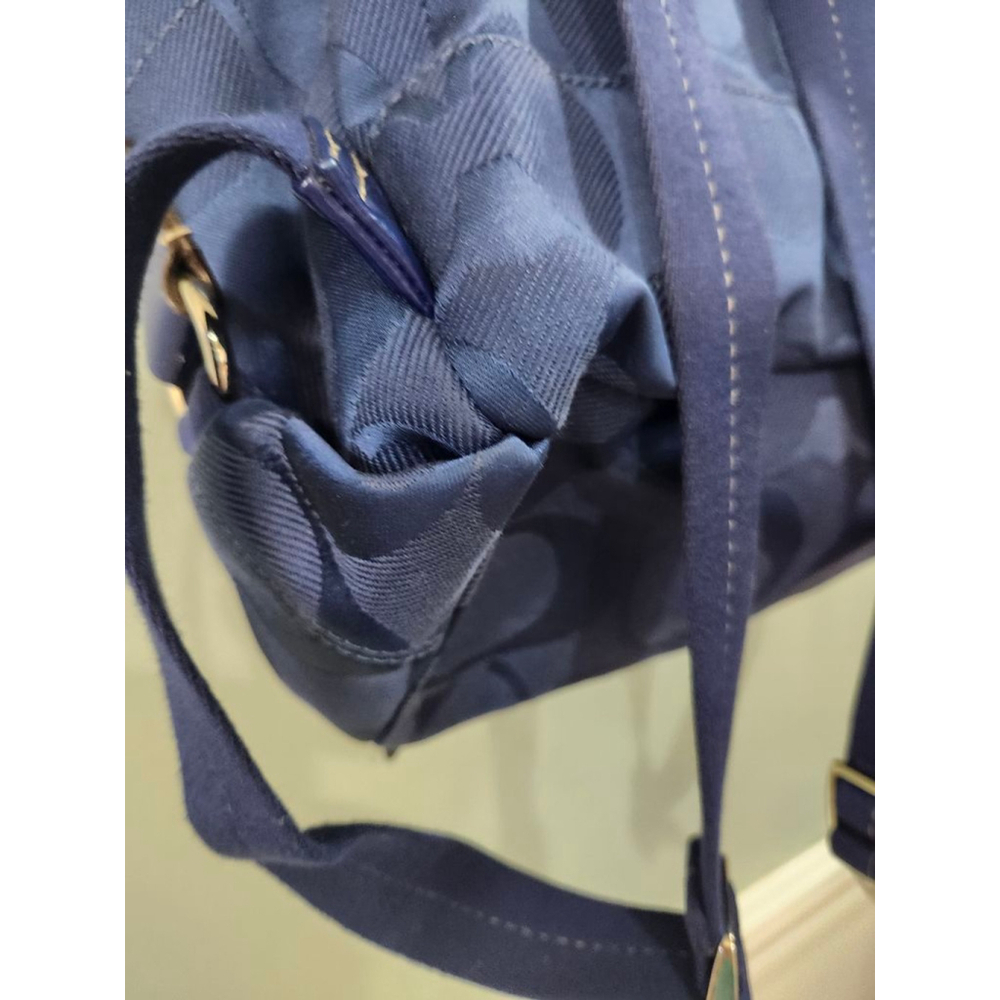 Coach Blue Signature C Canvas Backpack One Size - Picture 3 of 12